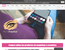 Tablet Screenshot of muchomaquillaje.com